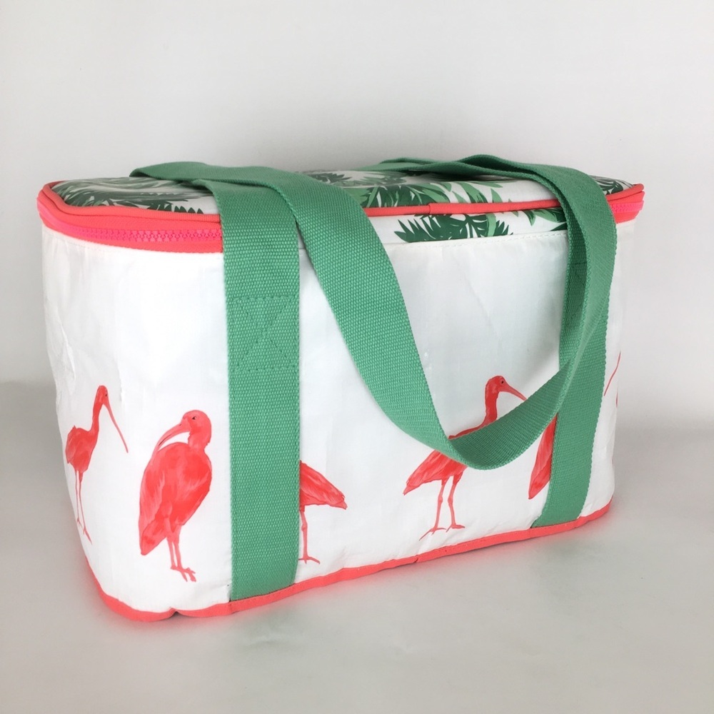 Ikea Flamingo Cooler Tote Bag NEW Sommarliv Tropical Pink White Green - Picture 6 of 13